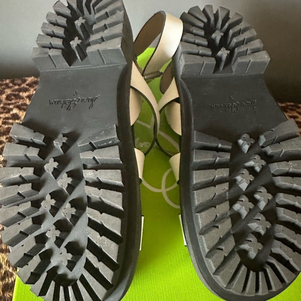 Sam Edelman White Leather Sandal Size 8 - Picture 5 of 6